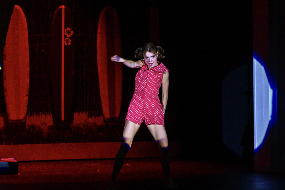 Providence Day's Psycho Beach Party, 2024 | Lighting Design: Charlie Zeller | Photography: Mike McCarn
