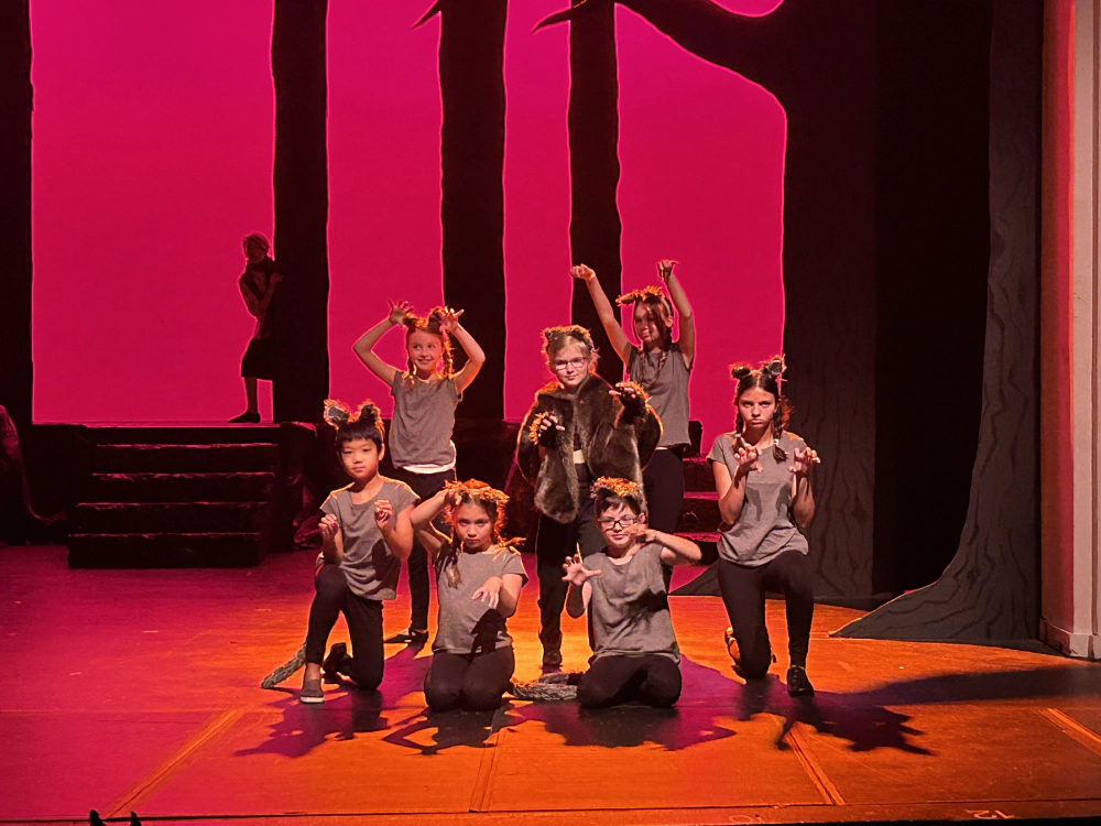 Creative Kids' Into the Woods Jr., 2023 | Lighting Design: Charlie Zeller | Photography: Charlie Zeller on a Phone
