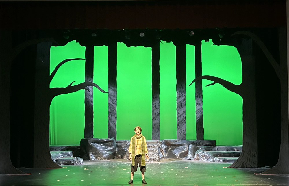 Creative Kids' Into the Woods Jr., 2023 | Lighting Design: Charlie Zeller | Photography: Charlie Zeller on a Phone
