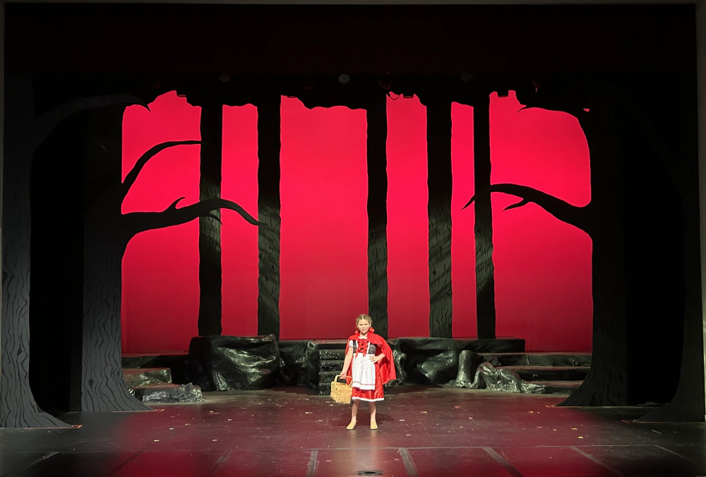 Creative Kids' Into the Woods Jr., 2023 | Lighting Design: Charlie Zeller | Photography: Charlie Zeller on a Phone
