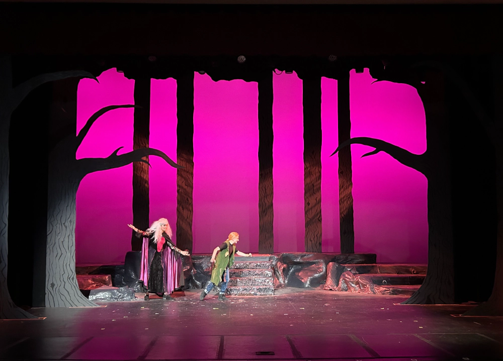 Creative Kids' Into the Woods Jr., 2023 | Lighting Design: Charlie Zeller | Photography: Charlie Zeller on a Phone
