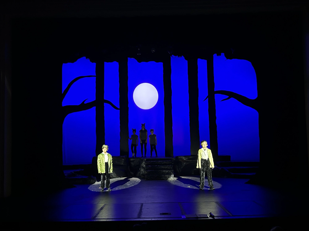 Creative Kids' Into the Woods Jr., 2023 | Lighting Design: Charlie Zeller | Photography: Charlie Zeller on a Phone
