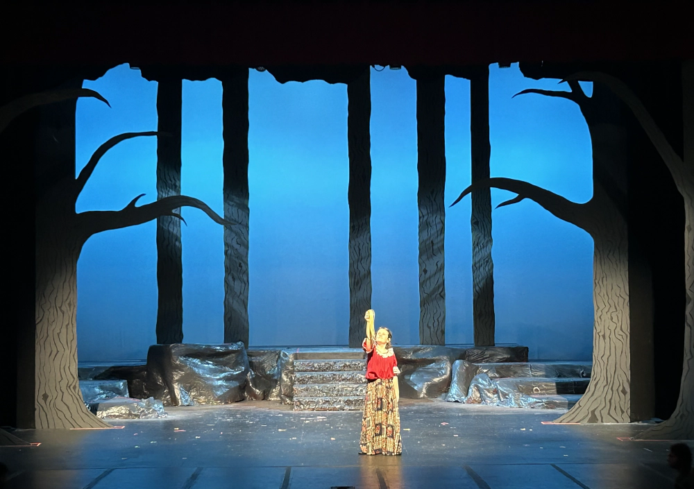 Creative Kids' Into the Woods Jr., 2023 | Lighting Design: Charlie Zeller | Photography: Charlie Zeller on a Phone
