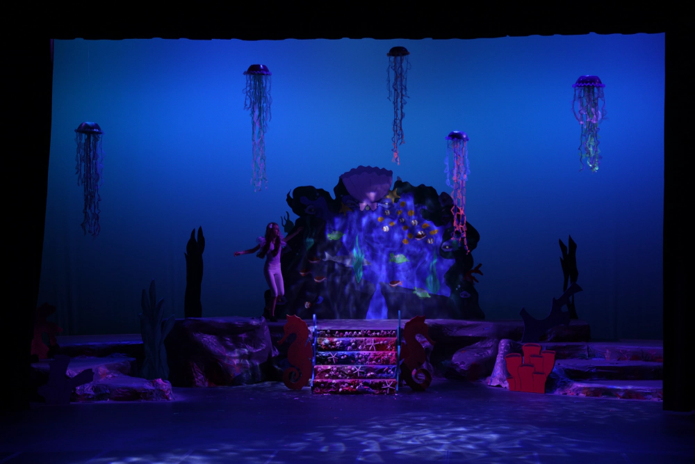 Creative Kids' The Little Mermaid Jr., 2023 | Lighting Design: Charlie Zeller | Photography: Spencer Ostrowski
